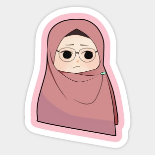 Annoyed Girl Sticker